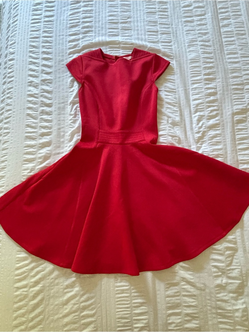 Ted Baker Girls Bright Red Fit-and-Flare Dress